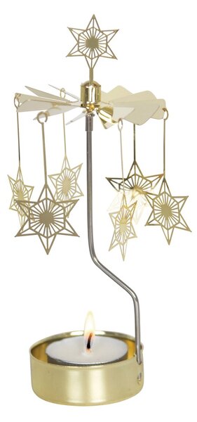 Pluto Design Art Deco star Angel Chimes Gold