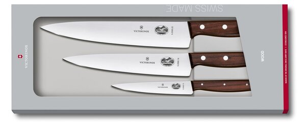 Victorinox Wood Knive set 3 pieces Stainless steel-maple