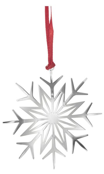 Pluto Design Snow star hanging decoration Silver