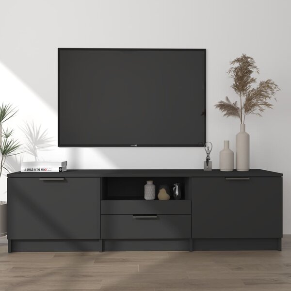 TV Cabinet Black 140x35x40 cm Engineered Wood