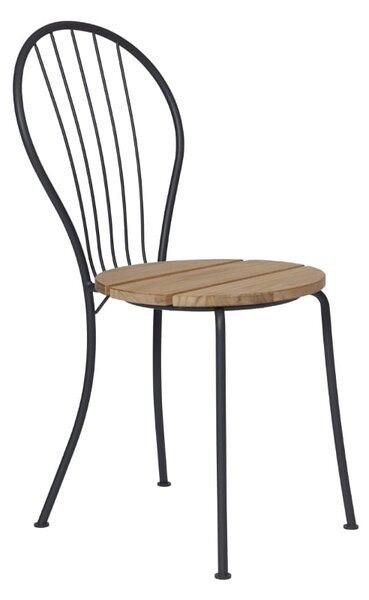 Grythyttan Stålmöbler Akleja chair Teak-dark grey stand