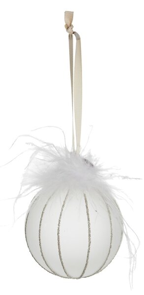 Lene Bjerre Norilia bauble Ø9 cm white