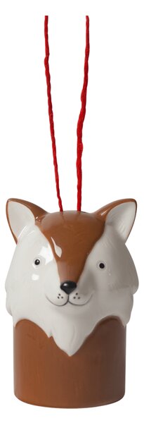 Pluto Design Fox - Christmas tree bauble White-brown