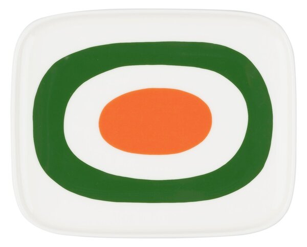 Marimekko Melooni saucer 12x15 cm White-green-orange