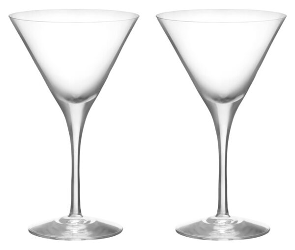 Orrefors More martini glasses 19 cl 2-pack Clear