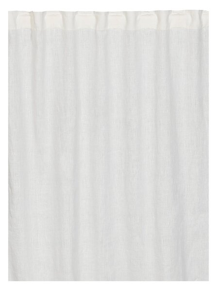 Linum West curtain with pleated band 2-pack White