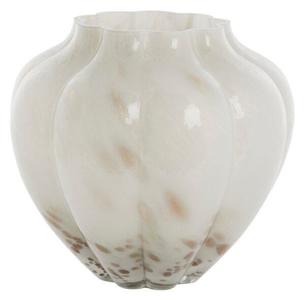 Lene Bjerre Mara vase 24.5x24.5 cm Off white-light gold