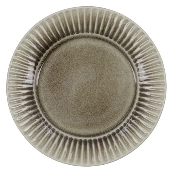 House Doctor Pleat breakfast plate Ø22 cm Grey-brown