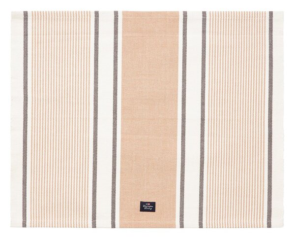 Lexington Striped Organic Cotton tablecloth 40x50 cm Beige