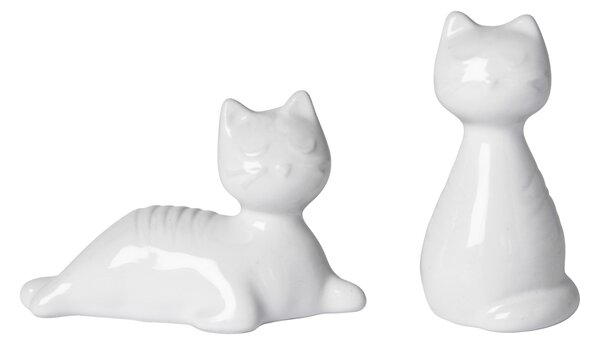 Pluto Design Cat salt & pepper mills White