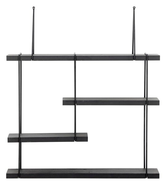 Bloomingville Lewis wall shelf 60x65 cm Black firwood