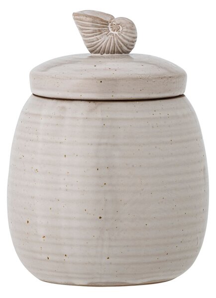 Bloomingville Mahlet jar with lid Ø11x14 cm Natural stoneware