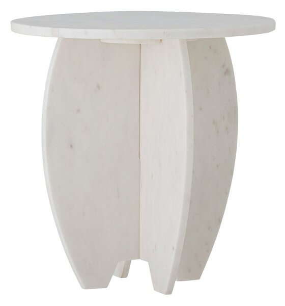 Bloomingville Sendai pedestal Ø30,5x31 cm White marble