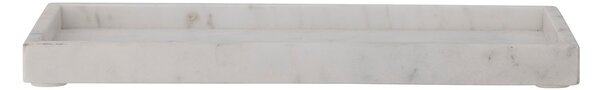 Bloomingville Majsa decorative tray 18x38 cm White marble