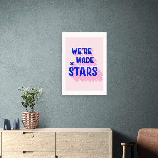 We're Made of Stars Print Pink
