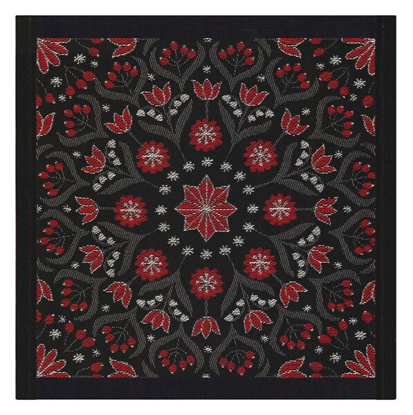 Ekelund Linneväveri Bettys jul napkin 35x35 cm Red-black