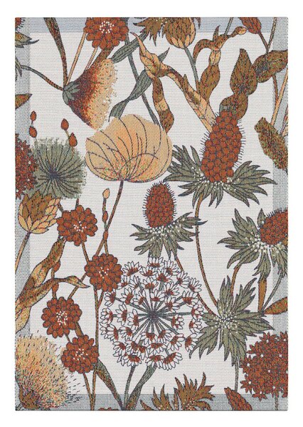 Ekelund Linneväveri Autumn kitchen towel 35x50 cm Brown-red