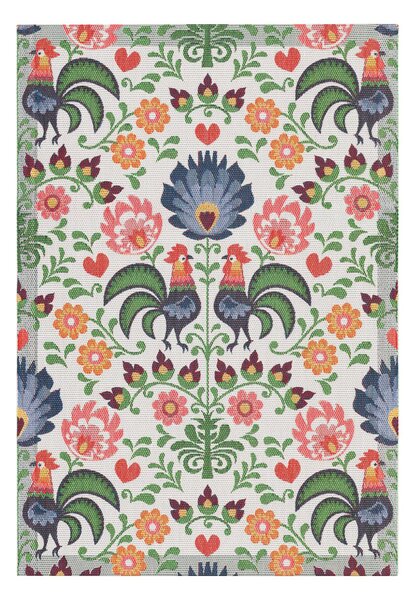 Ekelund Linneväveri Rooster kitchen towel 35x50 cm Multi