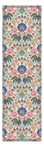 Ekelund Linneväveri Rooster table runner 35x120 cm Multi