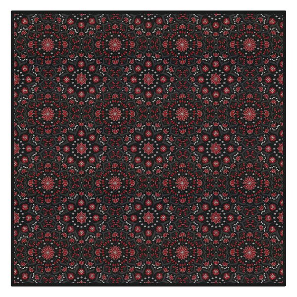 Ekelund Linneväveri Bettys jul tablecloth 145x145 cm Red-black