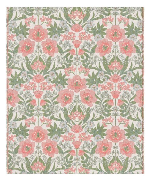 Ekelund Linneväveri Bettys tulpaner blanket 140x170 cm Pink-green