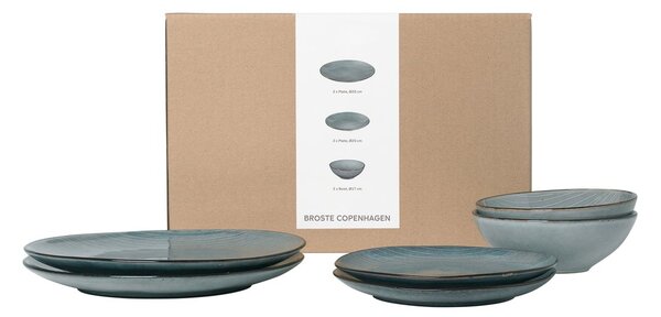 Broste Copenhagen Nordic Sea dinner set for two 6 pieces