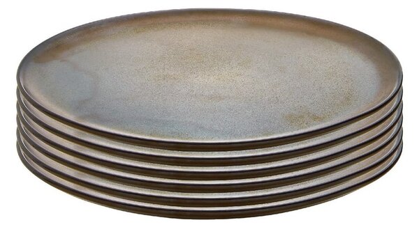 Aida Raw Breakfast plate Ø23 cm 6-pack Brown