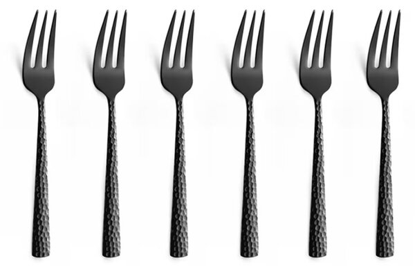 Amefa Felicity cake forks 15.6 cm 6-pack Black