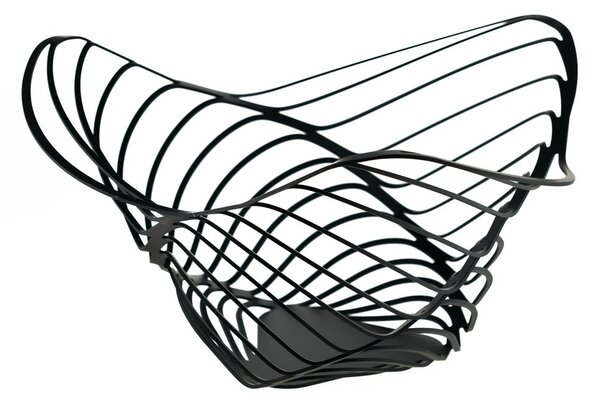 Alessi Trinity high fruit basket 33 cm Black