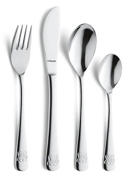 Amefa Teddy children's cutlery 4 pieces Stainless steel