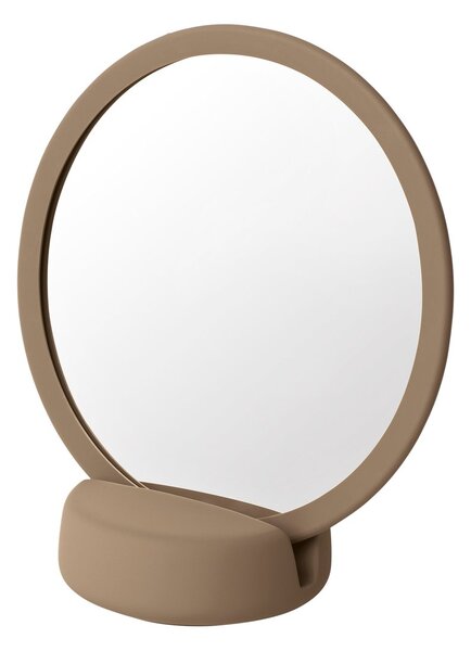 Blomus Sono Vanity mirror ceramic Ø17 cm Beige