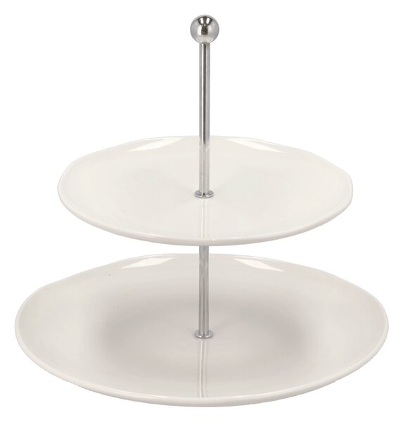 Blomsterbergs Tiered Tray 27 cm-20 cm White