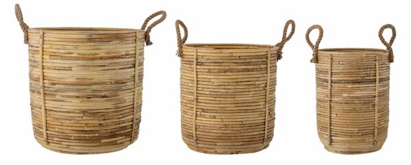 Bloomingville Tesser basket 3-pack Brown