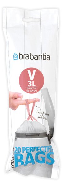 Brabantia PerfectFit waste bag V (20 bags per roll) 3 L