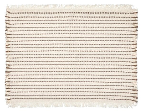 Broste Copenhagen Elouise placemat 41.5x32 cm Bone-white fungi grey