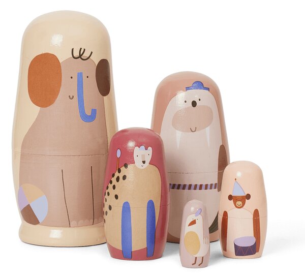 Ferm LIVING Critter dolls Ø6.4x14 cm Multi