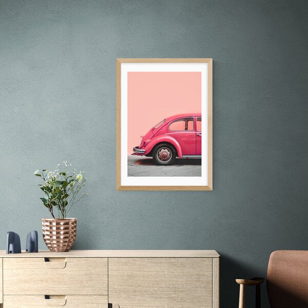 East End Prints Pink Bug Print Pink