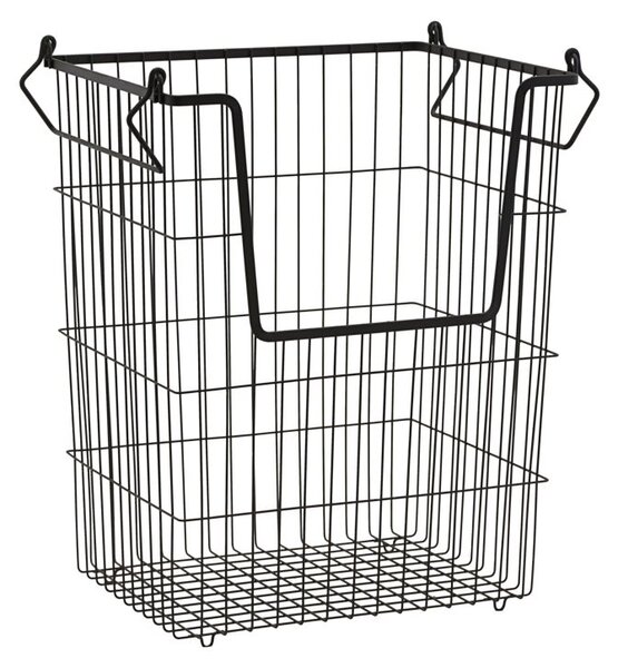 House Doctor Taw basket 32x42 cm Matte black