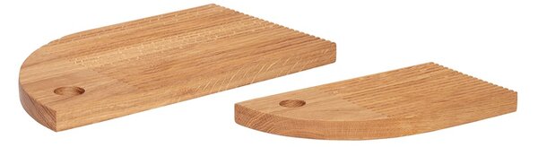 Hübsch Cutting board 2-pack Oak wood