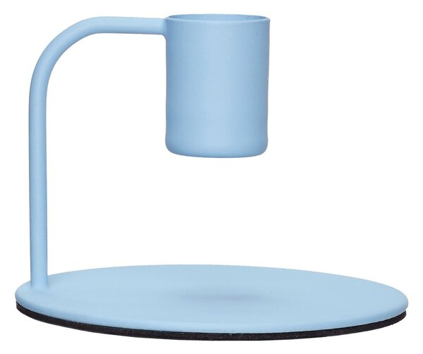 Hübsch Candle holder Ø9 cm Metallic blue