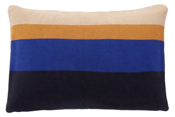 Hübsch Pillow with cotton filling 40x60 cm Blue-amber-beige