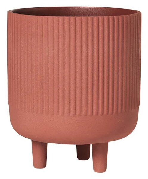 Kristina Dam Studio Pot L Ø18x22 cm Terracotta red