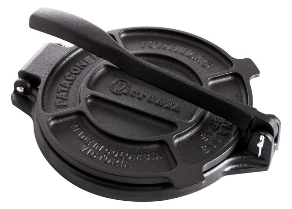 Victoria Tortilla iron 16.5 cm cast iron black Black