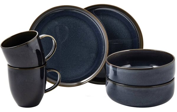 Villeroy & Boch Crafted Denim breakfast set 6 pieces Blue