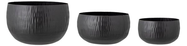 Bloomingville Abisha flower pot 3-pack Black