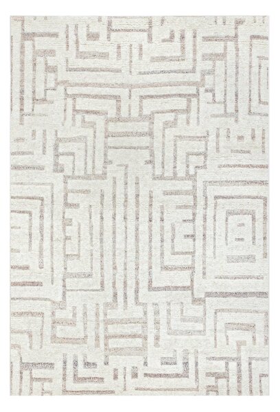 Tell Me More Viby wool rug Ivory-brown, 200x300 cm