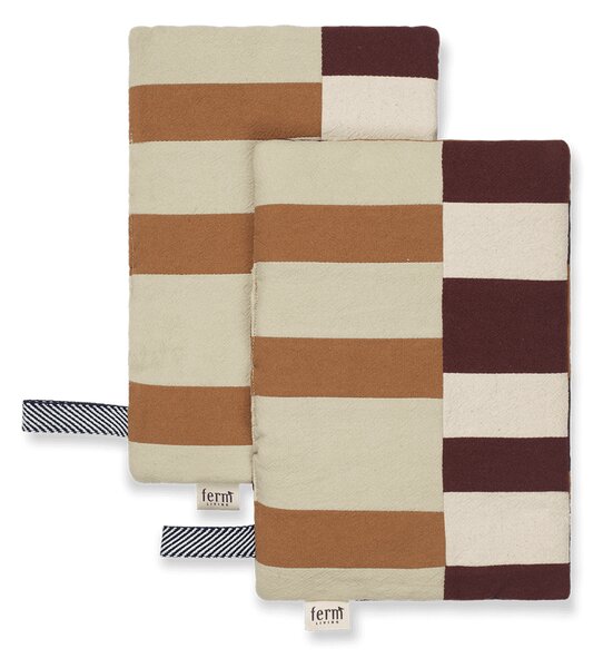 Ferm LIVING Section oven mitt 2-pack Patchwork