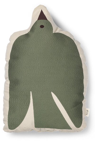 Ferm LIVING Swif bird cushion 32,5x48 cm Avocado Green