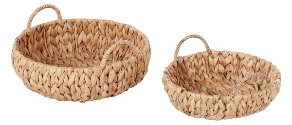 Dixie Lily basket with handle 2 pieces Natural