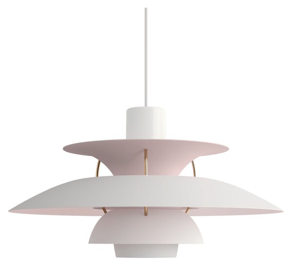 Louis Poulsen PH 5 Anniversary edition pendant lamp Matte white-pale rose